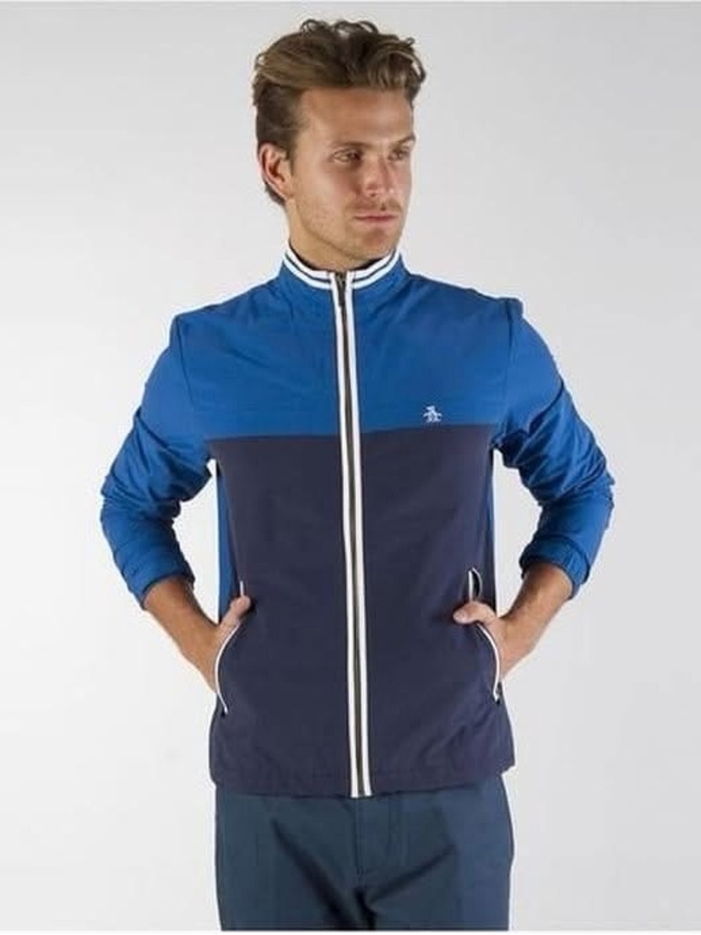 Penguin Men’s blue zip up jacket